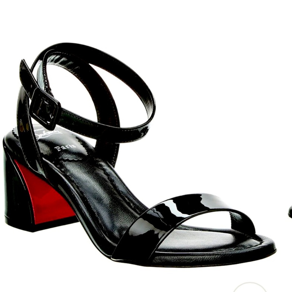 Christian Louboutin Miss Sabina 55. Black Patent Preowned